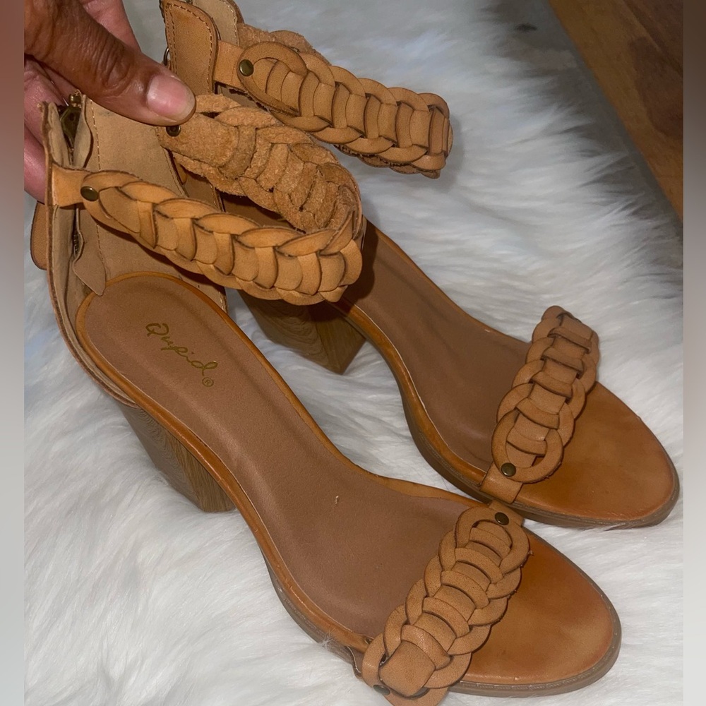 Braided Tan Sandals